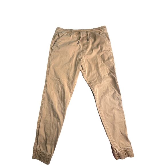 Hollister Skinny Jogger Advanced Stretch Mens Small Tan Khaki Size Small W26 - Picture 1 of 3